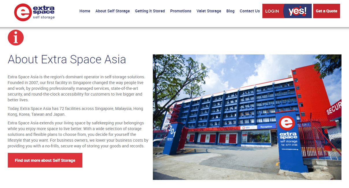 Screenshot from www.extraspaceasia.com.sg